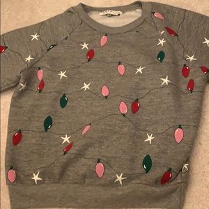 Wild fox graphic holiday sweatshirt